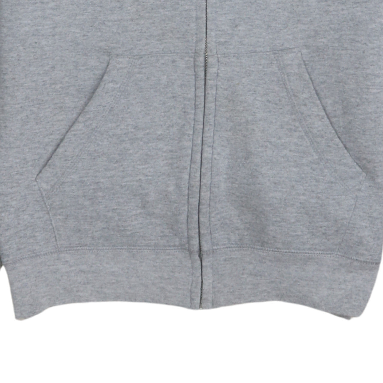 Womens UK Size S Hanes Grey Full Zip Hoodie