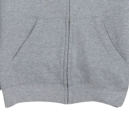 Womens UK Size S Hanes Grey Full Zip Hoodie