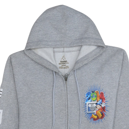 Womens UK Size S Hanes Grey Full Zip Hoodie