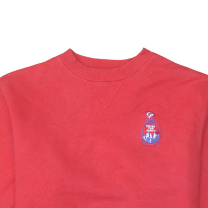 Mens UK Size M Champion Red Pullover Sweatshirt