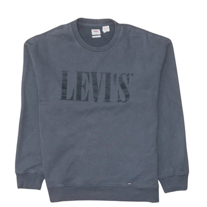 Mens UK Size M Levi's Blue Pullover Sweatshirt