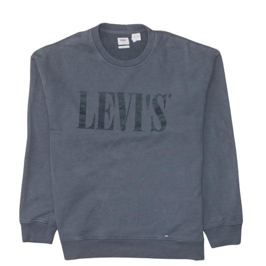 Mens UK Size M Levi's Blue Pullover Sweatshirt