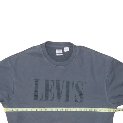 Mens UK Size M Levi's Blue Pullover Sweatshirt