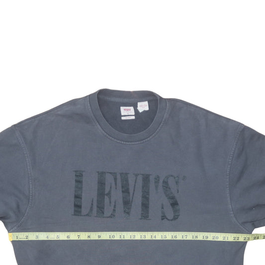 Mens UK Size M Levi's Blue Pullover Sweatshirt