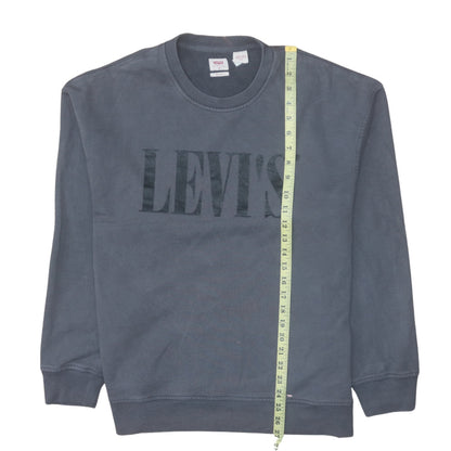 Mens UK Size M Levi's Blue Pullover Sweatshirt