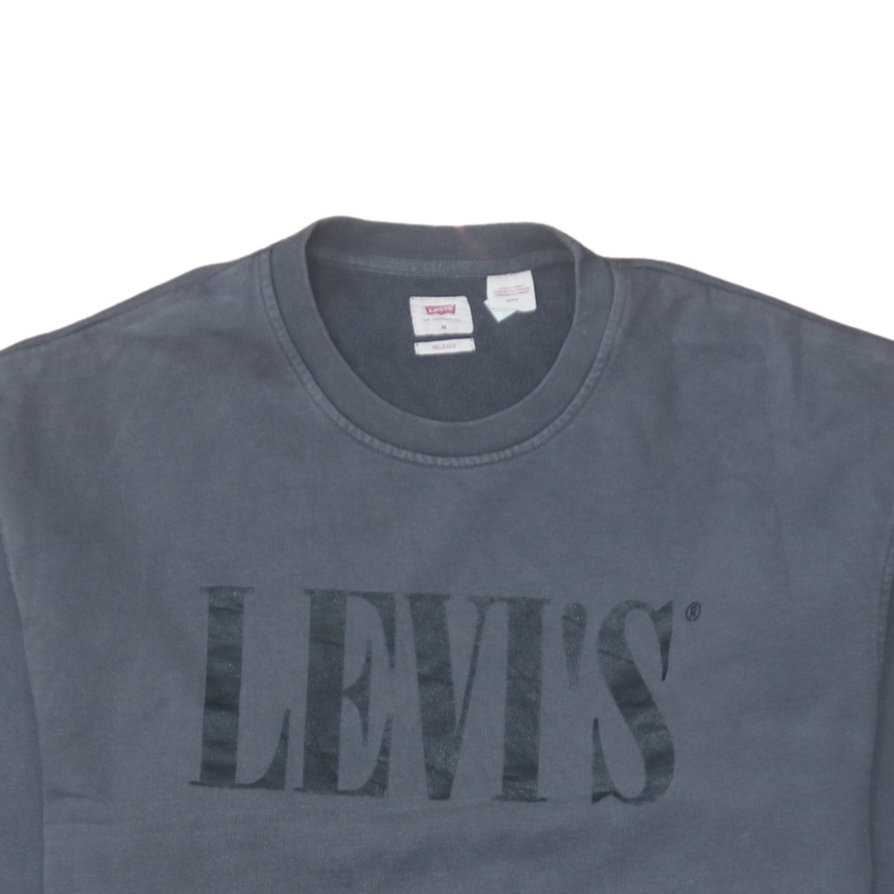 Mens UK Size M Levi's Blue Pullover Sweatshirt