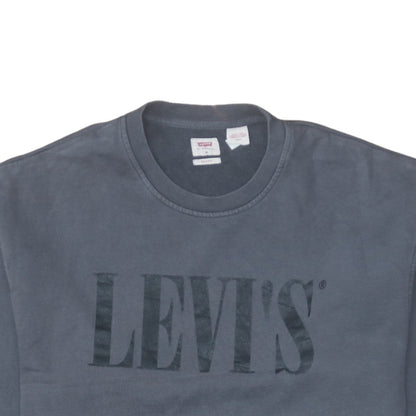 Mens UK Size M Levi's Blue Pullover Sweatshirt