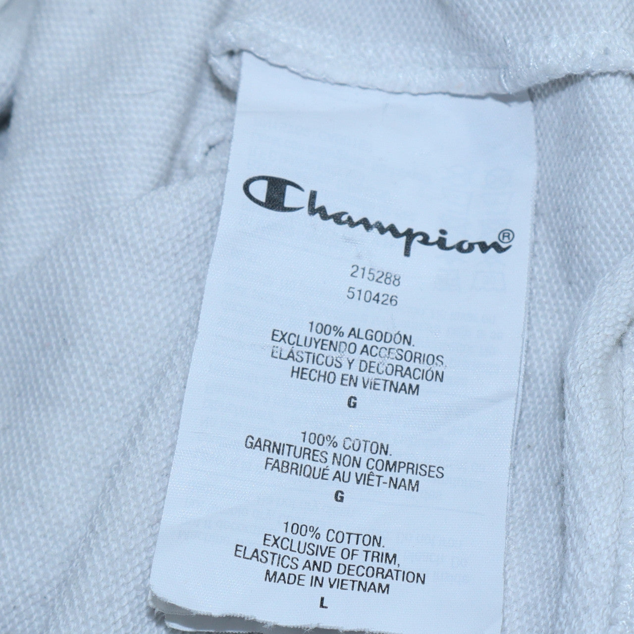 Womens UK Size L Champion White Pullover Hoodie
