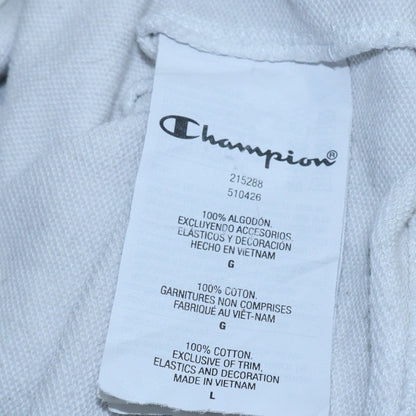 Womens UK Size L Champion White Pullover Hoodie