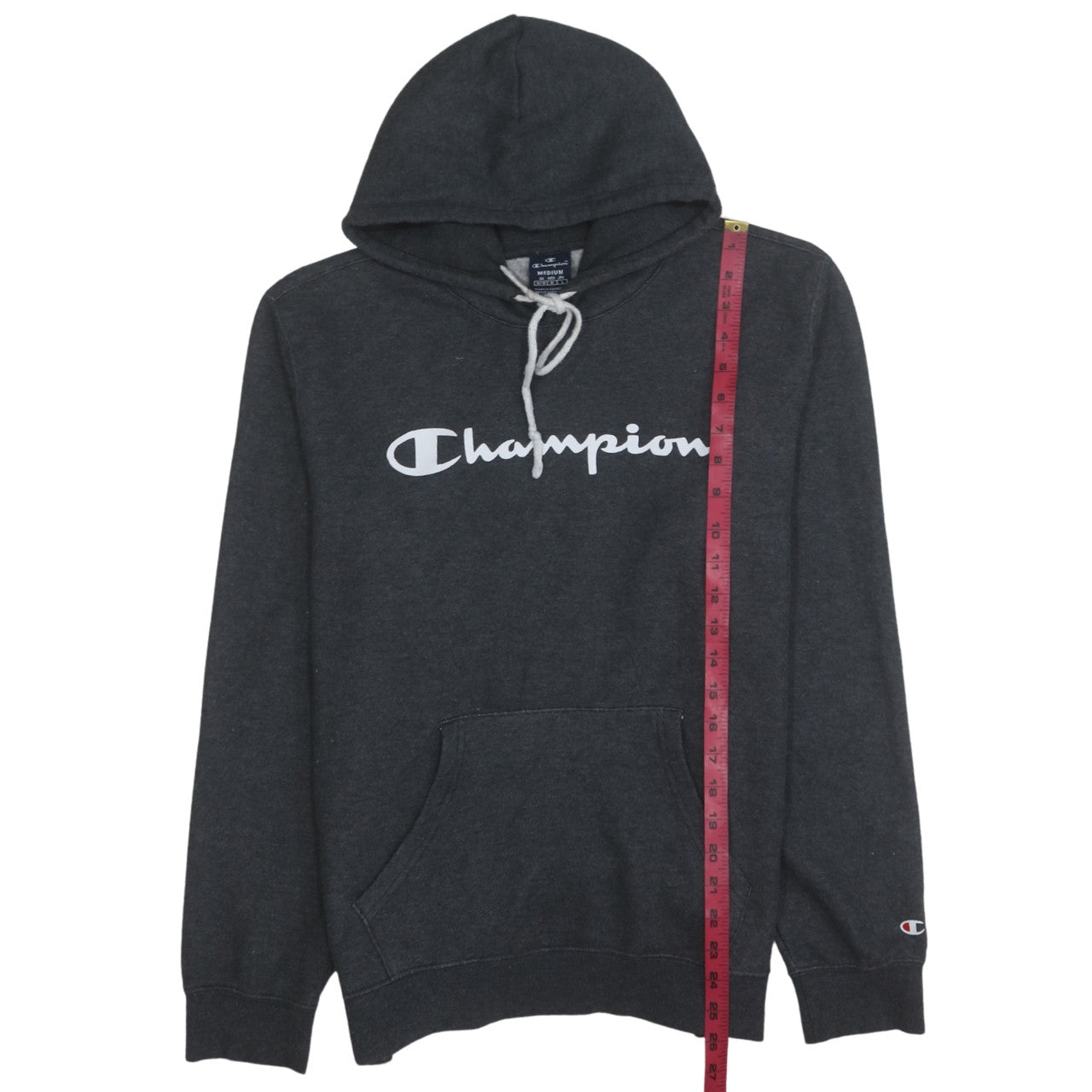 Mens UK Size M Champion Black Pullover Hoodie