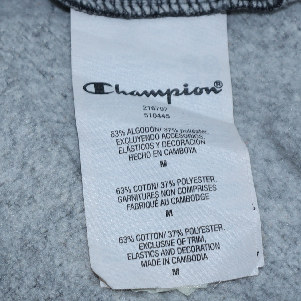 Mens UK Size M Champion Black Pullover Hoodie