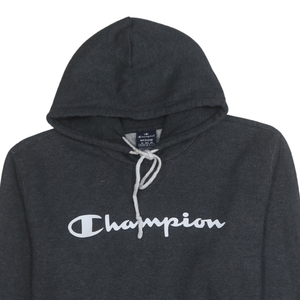 Mens UK Size M Champion Black Pullover Hoodie