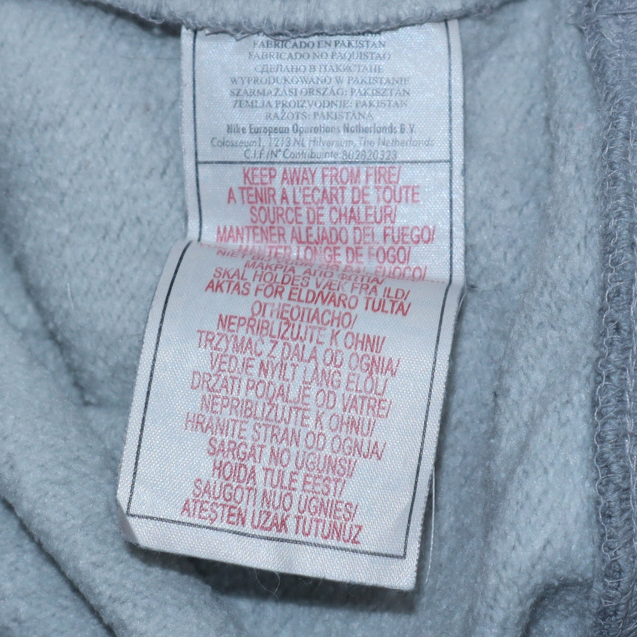 Mens UK Size S Nike Grey Pullover Hoodie