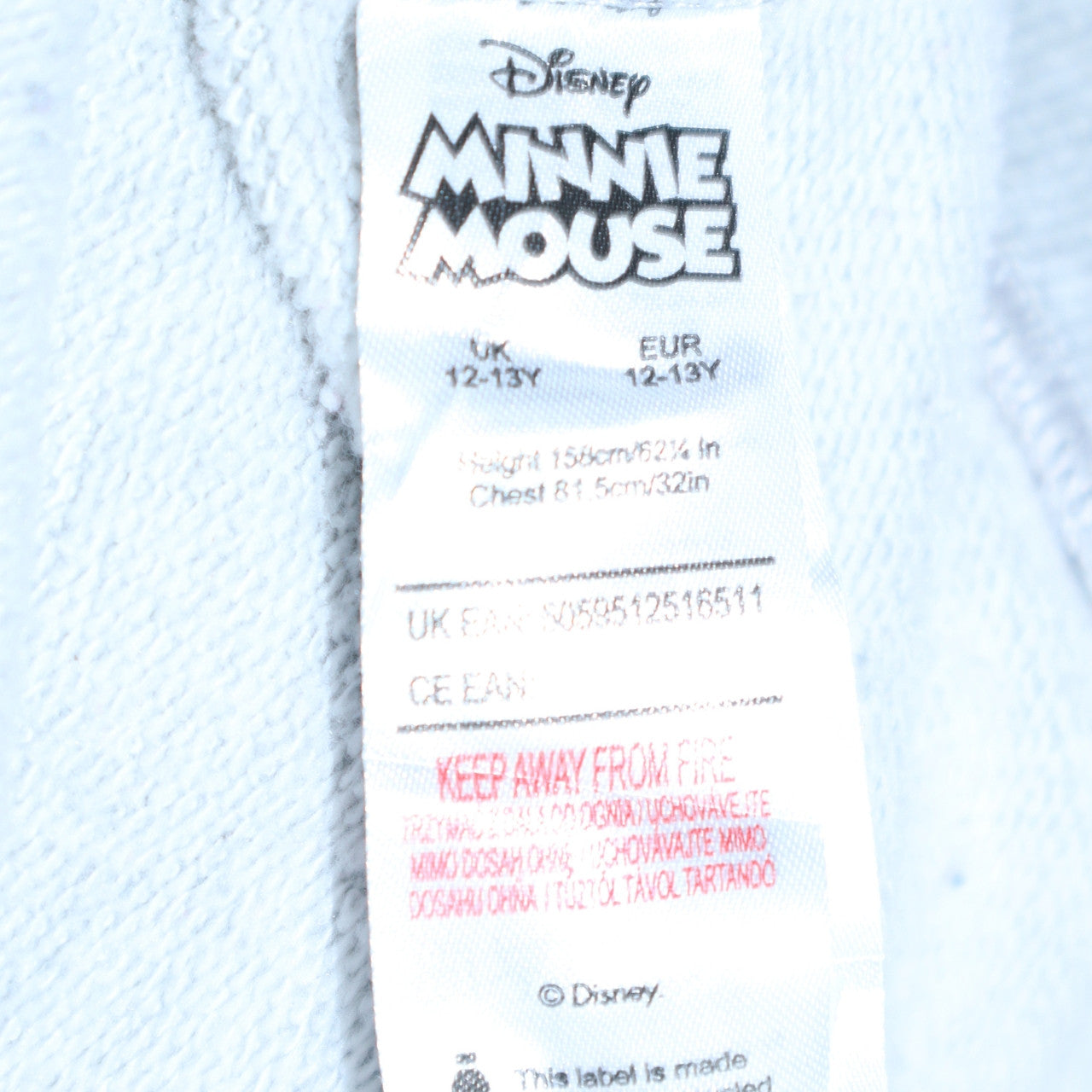 Teens UK Size 12-13Y Disney Grey Pullover Sweatshirt
