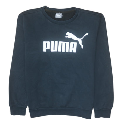 Mens UK Size M Puma Black Pullover Sweatshirt