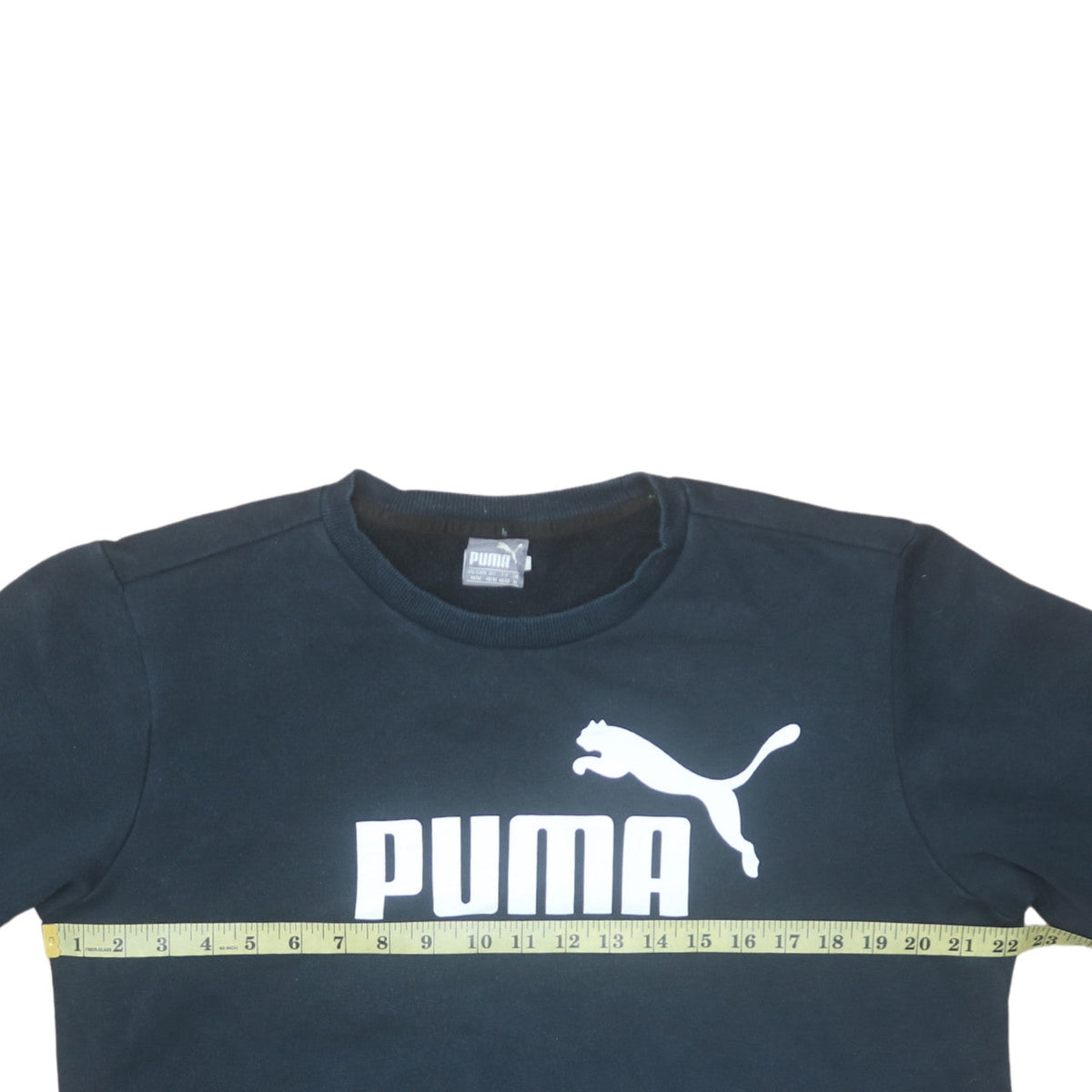 Mens UK Size M Puma Black Pullover Sweatshirt