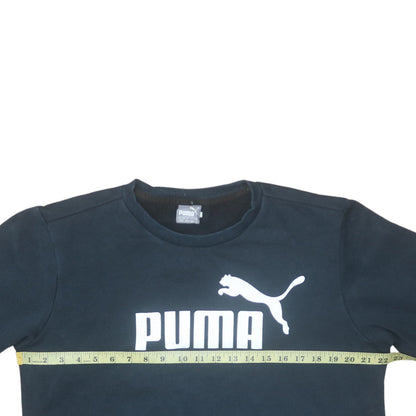 Mens UK Size M Puma Black Pullover Sweatshirt
