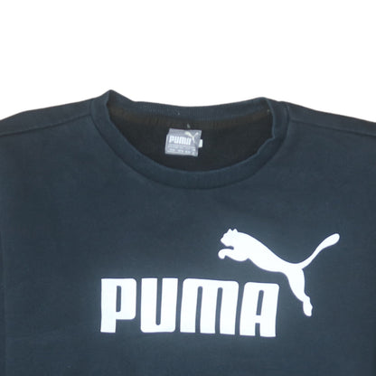 Mens UK Size M Puma Black Pullover Sweatshirt