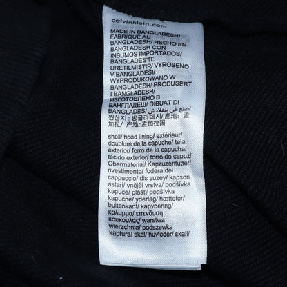 Mens UK Size M Calvin Klein Jeans Black Pullover Hoodie