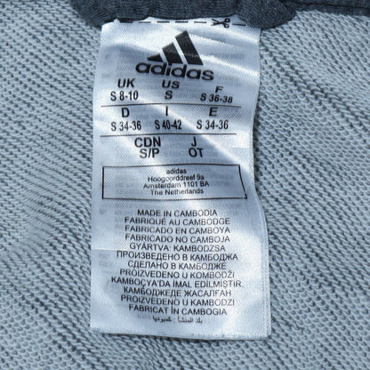 Womens UK Size 8-10 Adidas Grey Full Zip Hoodie