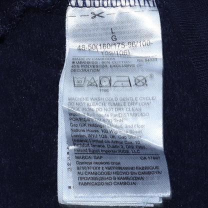 Mens UK Size L GAP Blue Pullover Hoodie