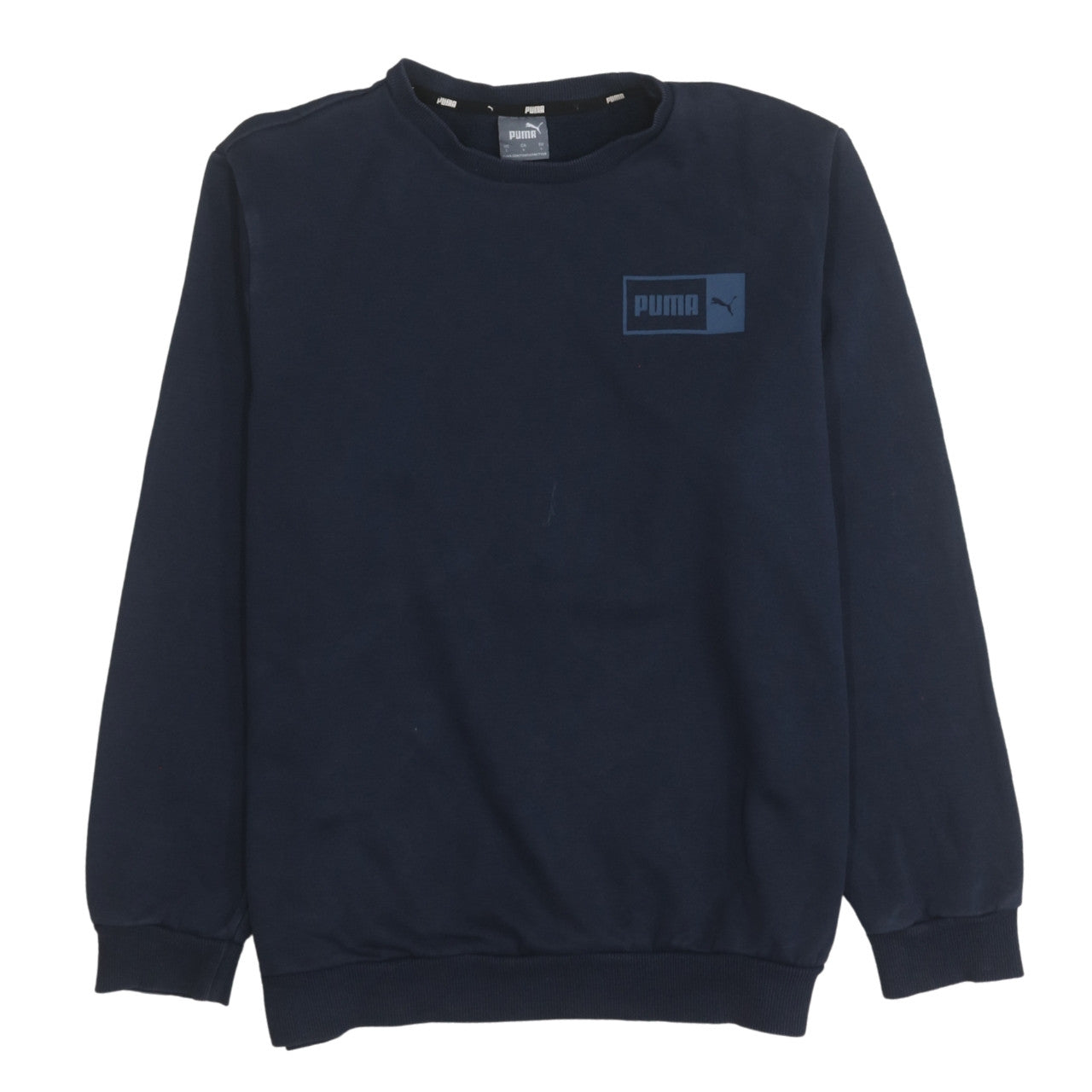 Mens UK Size L Puma Blue Pullover Sweatshirt