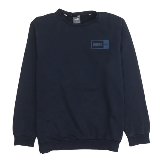 Mens UK Size L Puma Blue Pullover Sweatshirt