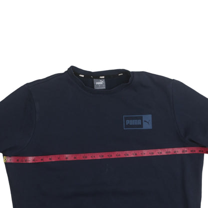 Mens UK Size L Puma Blue Pullover Sweatshirt