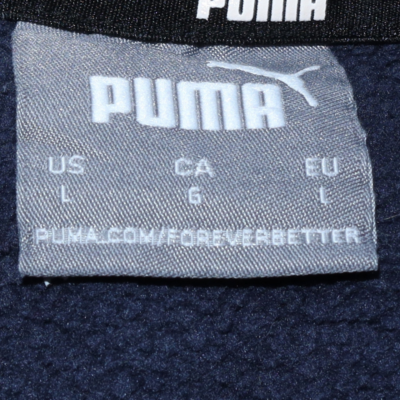 Mens UK Size L Puma Blue Pullover Sweatshirt