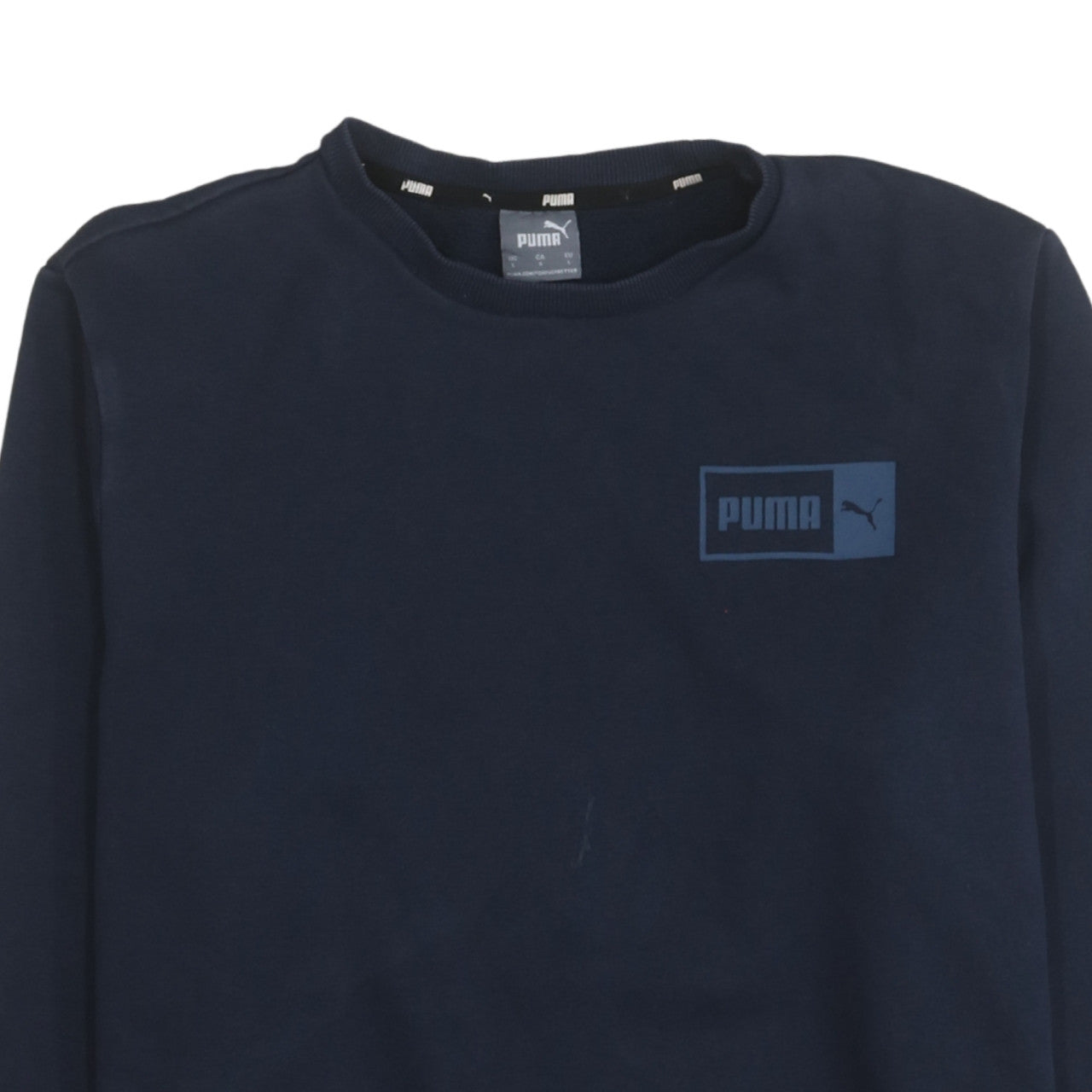 Mens UK Size L Puma Blue Pullover Sweatshirt