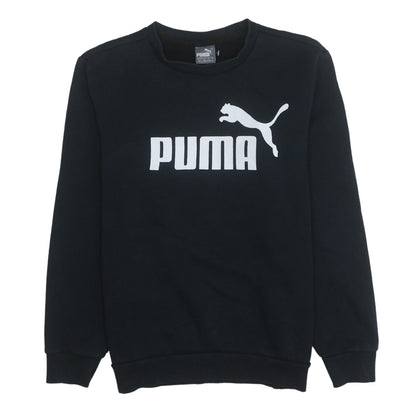 Mens UK Size S Puma Black Pullover Sweatshirt