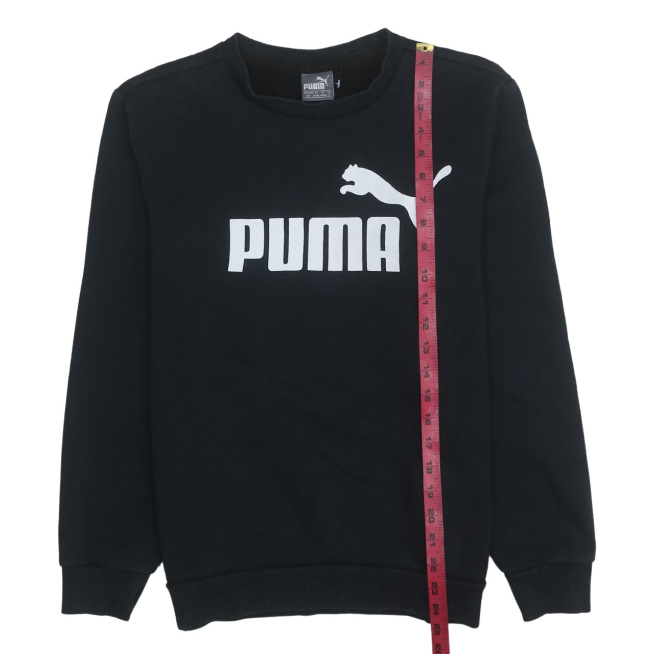 Mens UK Size S Puma Black Pullover Sweatshirt