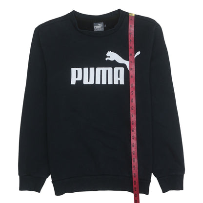 Mens UK Size S Puma Black Pullover Sweatshirt
