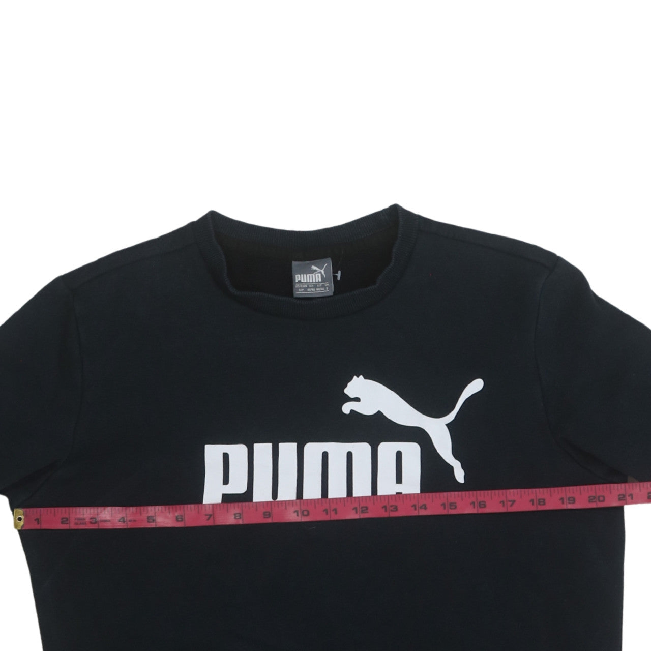 Mens UK Size S Puma Black Pullover Sweatshirt