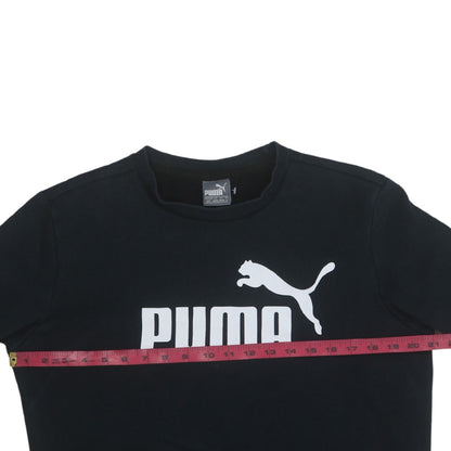 Mens UK Size S Puma Black Pullover Sweatshirt