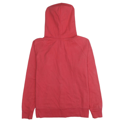 Womens UK Size M GAP Red Full Zip Hoodie