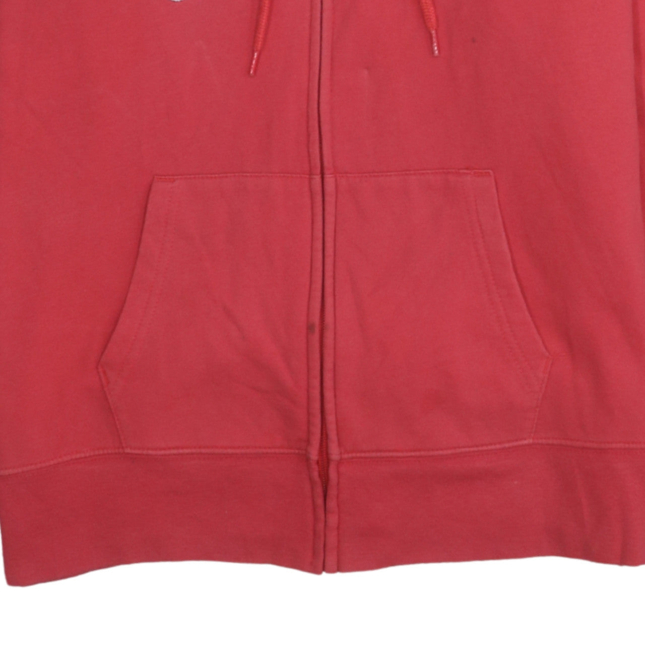 Womens UK Size M GAP Red Full Zip Hoodie