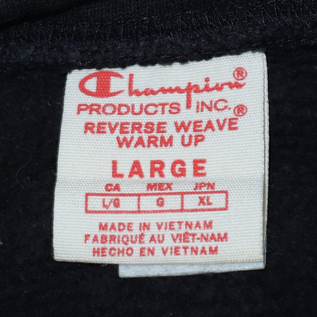 Mens UK Size L Champion Black Pullover Sweatshirt