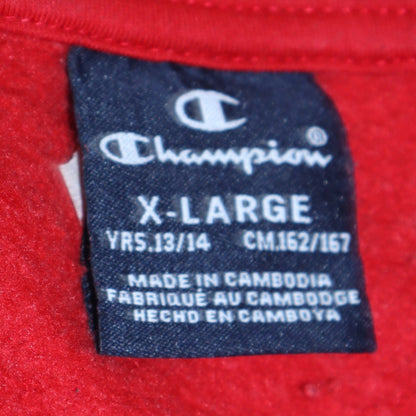 Teens UK Size XL Champion Red Pullover Sweatshirt