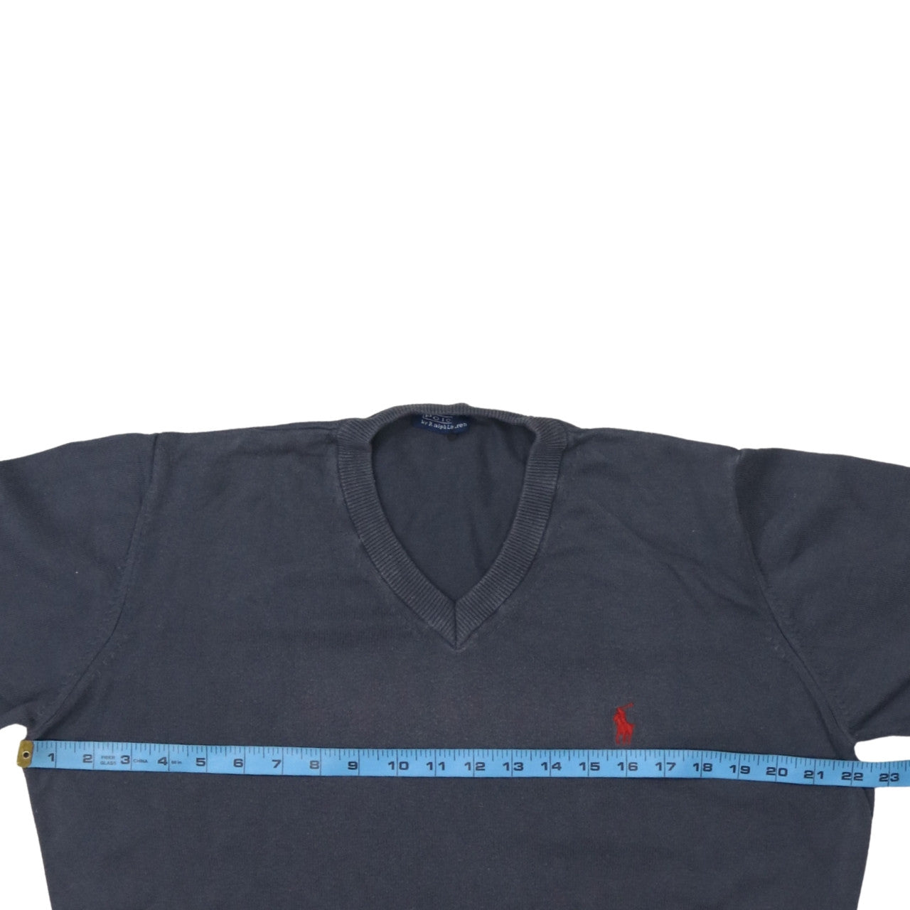 Mens UK Size L Polo Ralph Lauren Blue Pullover Sweatshirt