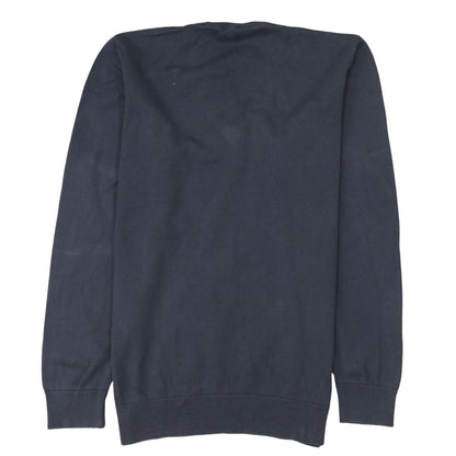 Mens UK Size L Polo Ralph Lauren Blue Pullover Sweatshirt
