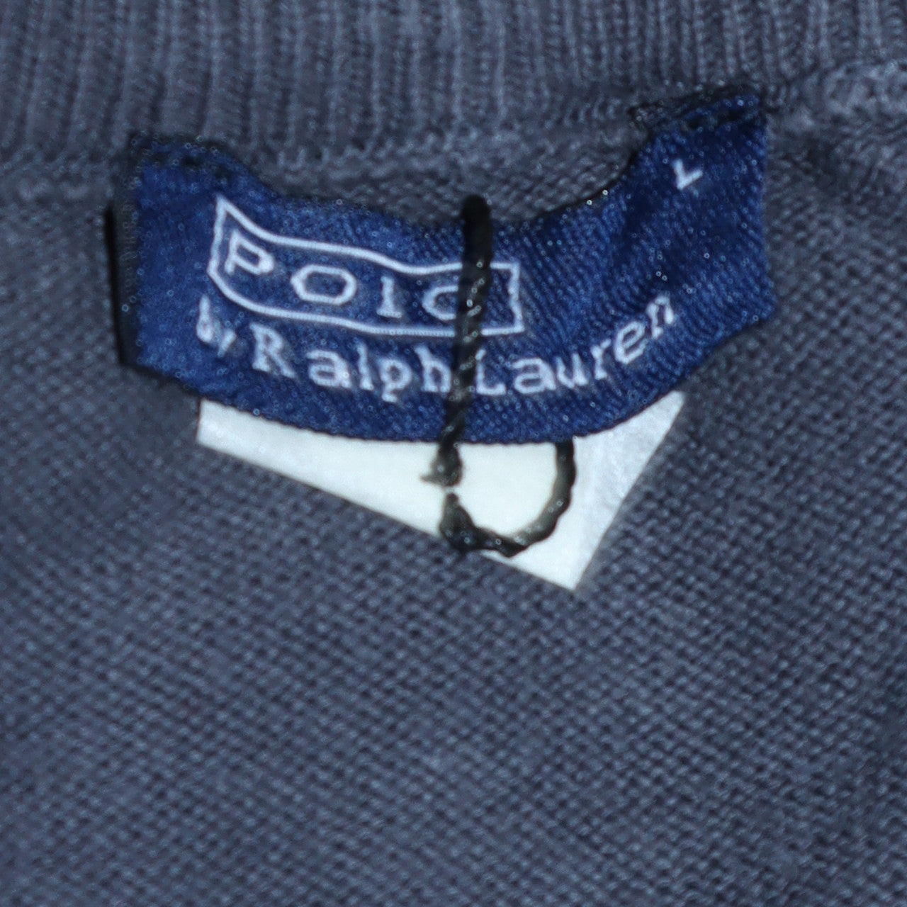 Mens UK Size L Polo Ralph Lauren Blue Pullover Sweatshirt