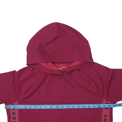 Womens UK Size M Under Armour Red Pullover Hoodie