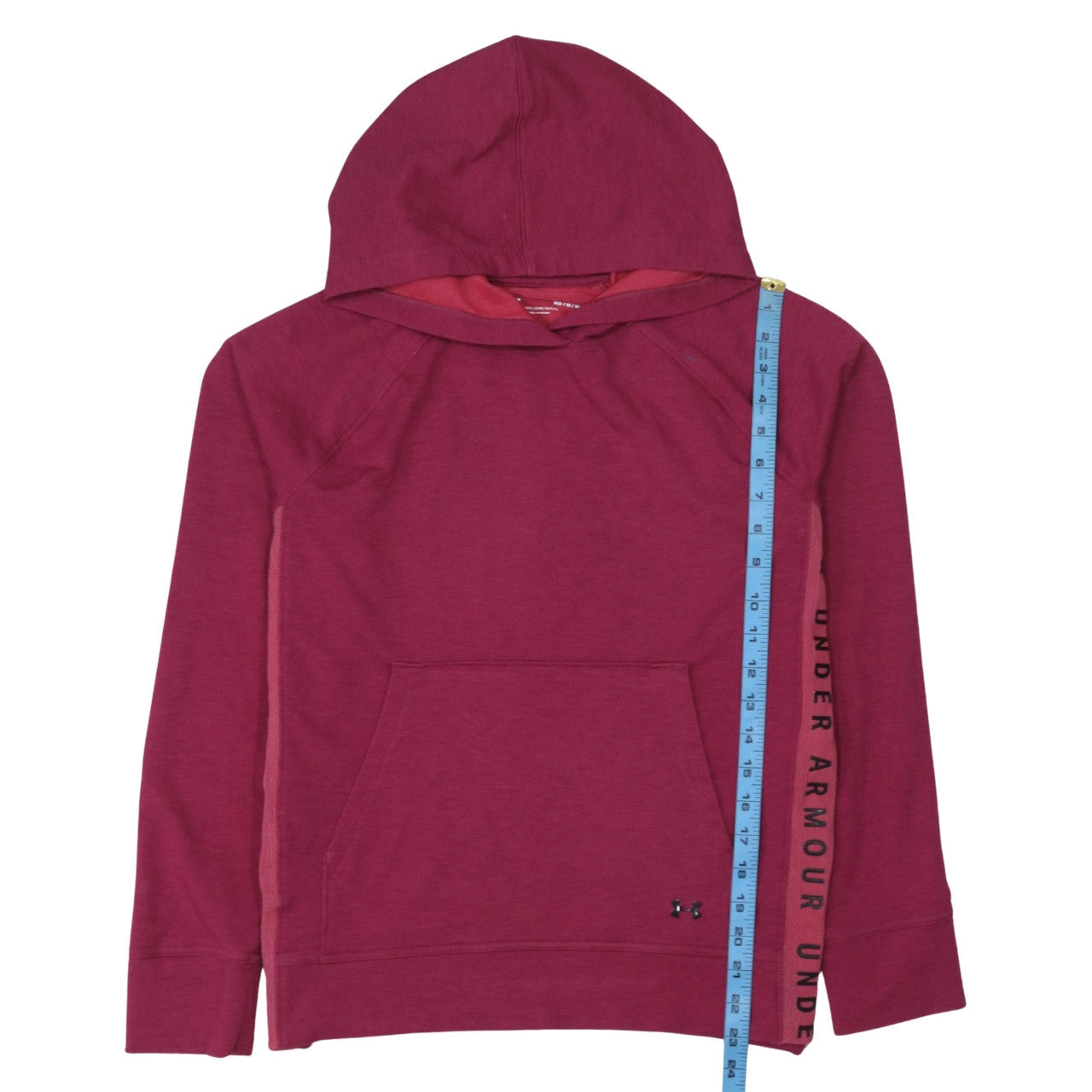 Womens UK Size M Under Armour Red Pullover Hoodie