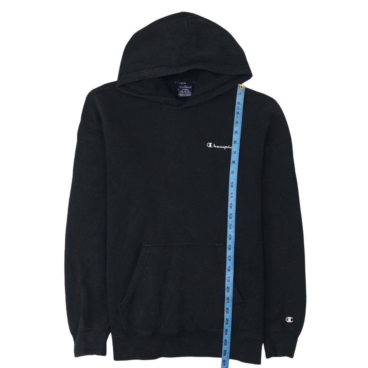 Mens UK Size L Champion Black Pullover Hoodie