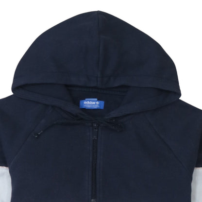 Mens UK Size S adidas Blue 1/2 Zip Hoodie
