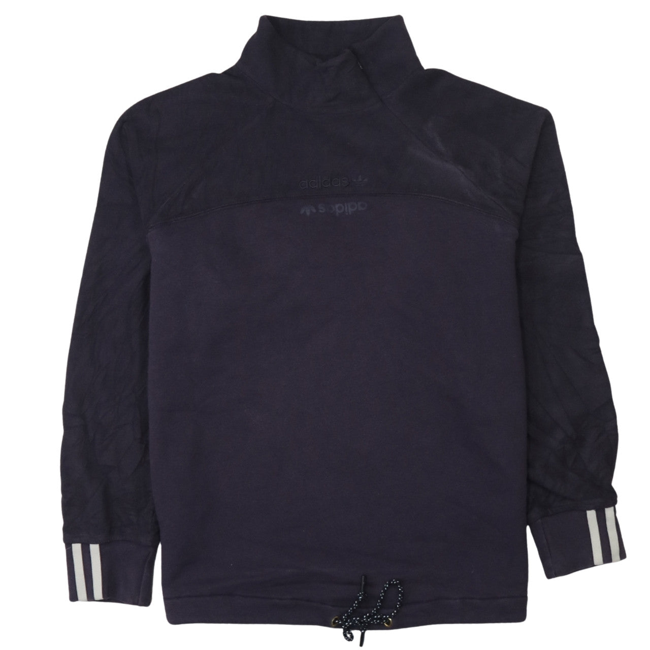 Mens UK Size S Adidas Blue Pullover Sweatshirt