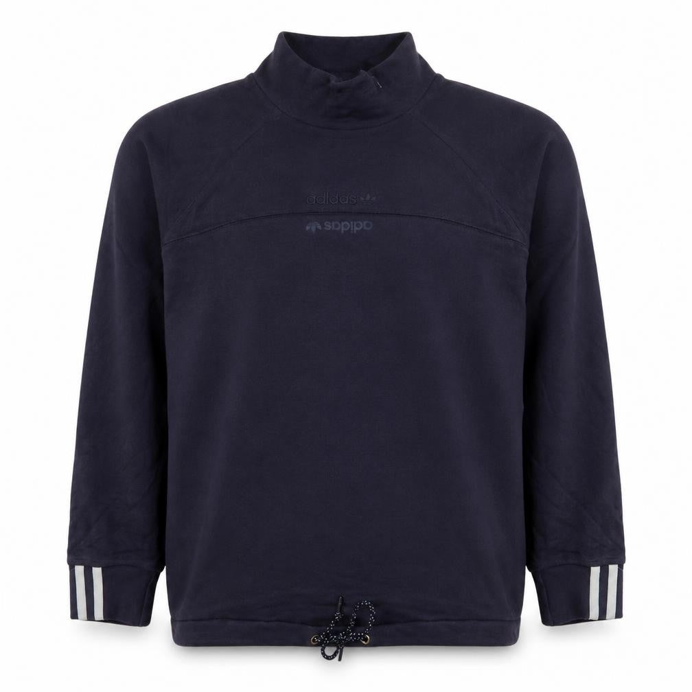 Mens UK Size S Adidas Blue Pullover Sweatshirt