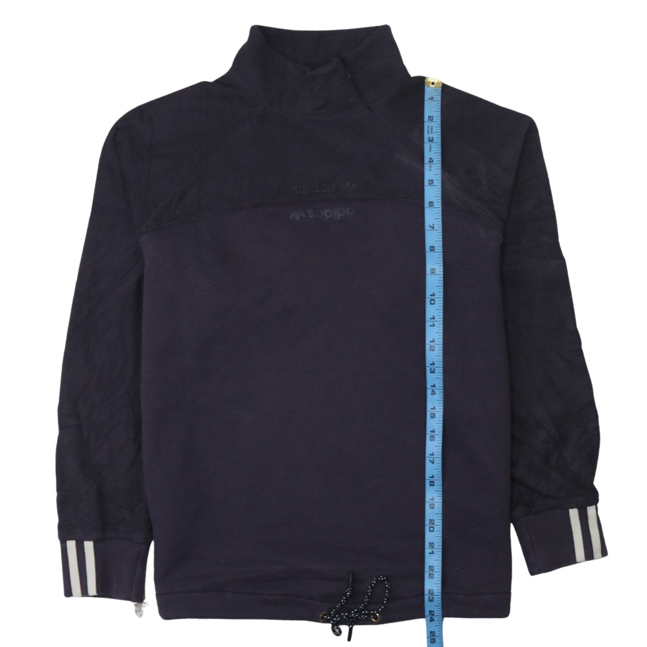 Mens UK Size S Adidas Blue Pullover Sweatshirt