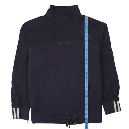 Mens UK Size S Adidas Blue Pullover Sweatshirt